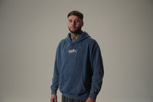 Blue Vintage + Modern Hoodie